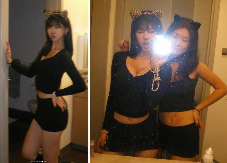 許曦文萬聖節與友扮裝慶祝。翻攝自許曦文IG