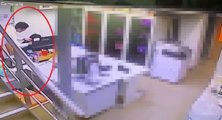 被害女撇過頭抗拒狼特助。翻攝畫面