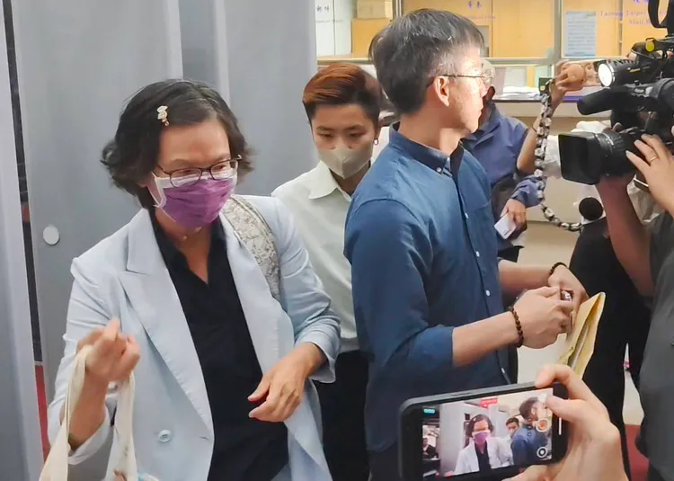 柯文哲昔日大將蔡壁如昨天遭檢廉以證人身分約談。張欽攝