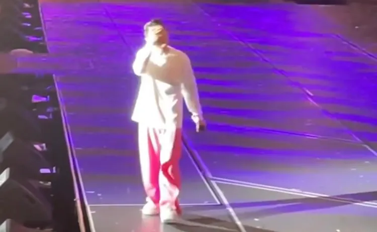 華仔數度擦淚。圖／摘自Threads