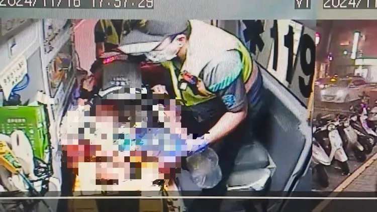 蔡女送醫前已經沒有呼吸心跳，最後仍傷重不治。翻攝照片