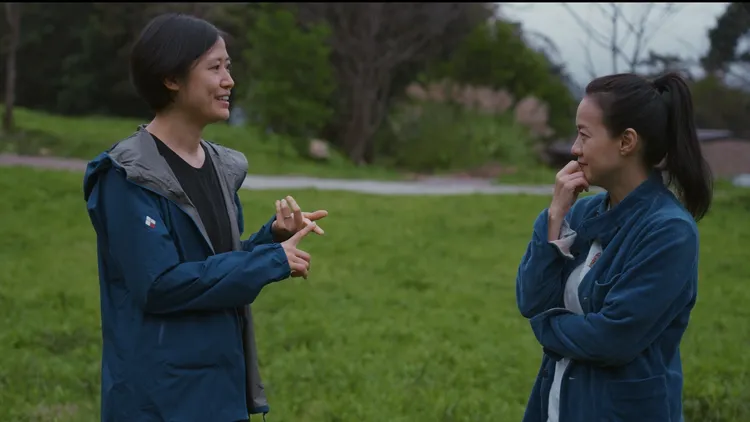 曾寶儀聽癌友Olga分享自己面對病痛與治療的心境。圖／台北双喜提供