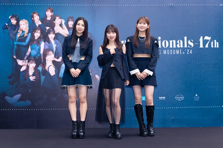 櫻井梨央（左起）、石田亞佑美、岡村譽都沒打過工。 COME ON JKSSP提供