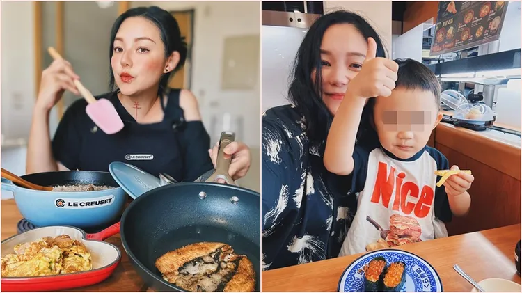 歐陽靖表示上機後可以給小孩看平板或滿足其需求，才不會導致小孩亂鬧。翻攝自歐陽靖臉書