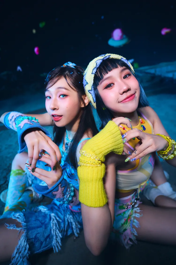 babyMINT成員熙妍（左）與品妡。圖／華研國際提供