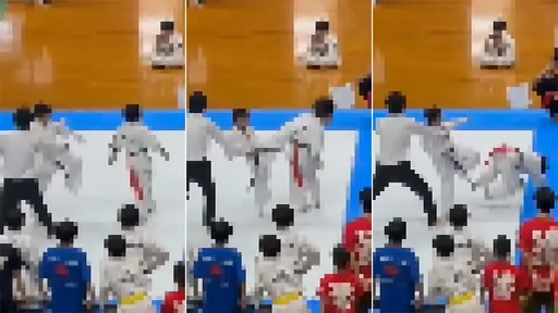 空手道小學生偷襲真相大翻轉 「狠踹後腦勺」竟因比賽ing