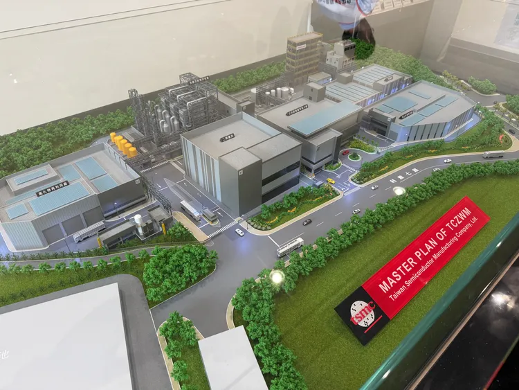 台積電中部零廢中心模型。呂承哲攝