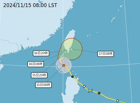 天兔颱風逼近 高雄桃源區3里今下午停班課