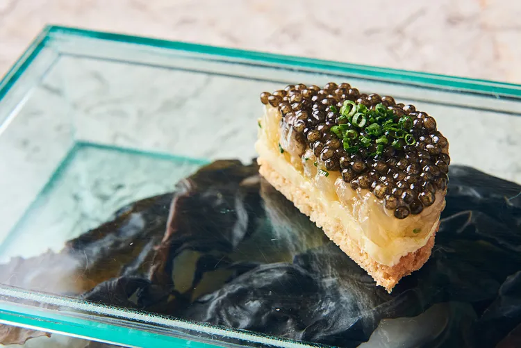 魚子醬與Sablé Breton是相原主廚的招牌菜。業者提供