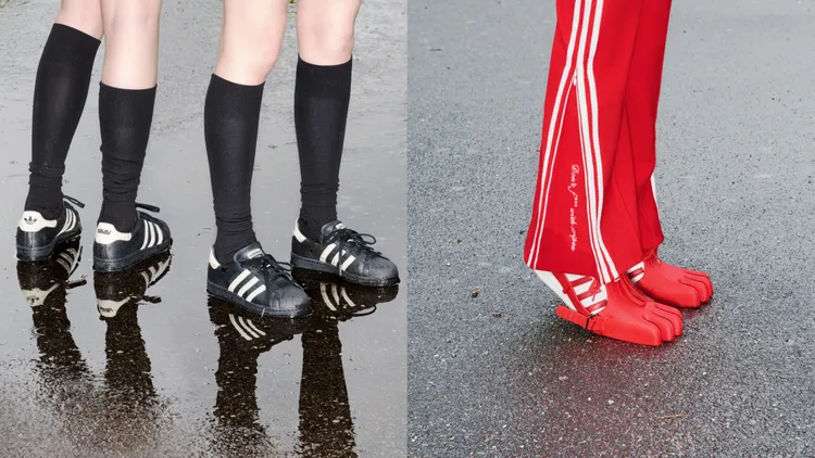 Superstar鞋款融入Avavav標誌性的四指樣式。品牌提供