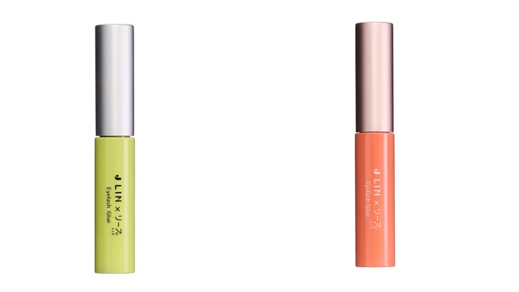 J-LIN x LIZ長效超強力假睫毛膠水綠管黑色/橘管透明，各350元。品牌提供
