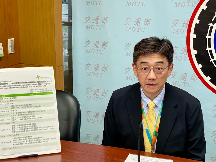 桃園機場公司助理副總余崇立。莊偉祺攝