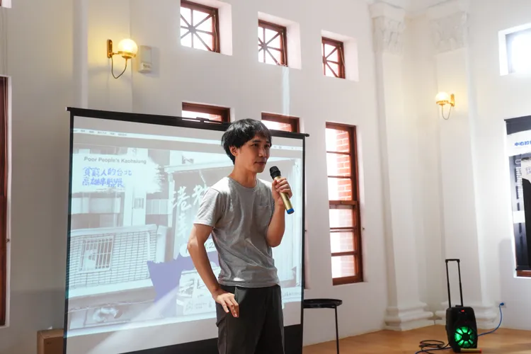 謝宏偉希望社會大眾在觀展時，即使不認同，也嘗試同理對方的選擇。翻攝畫面