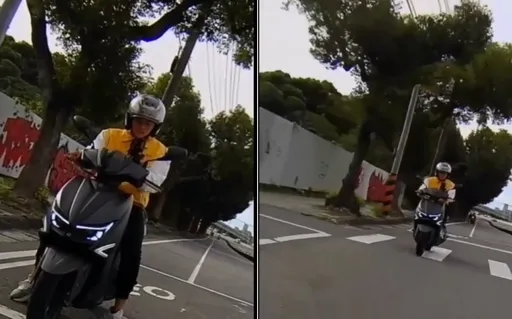 台中男邊騎機車邊滑手機　悲劇了！下秒撞翻行人