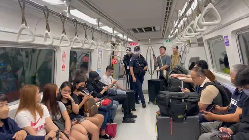 機捷噁男!彎腰狂看女乘客春光 桃園捷警隊:已掌握特定對象