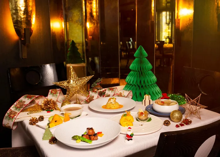 台北遠東香格里拉香宮粵式餐廳，12/21至1/1元旦推出四道式精緻節慶套餐，每位3388+10%元。業者提供