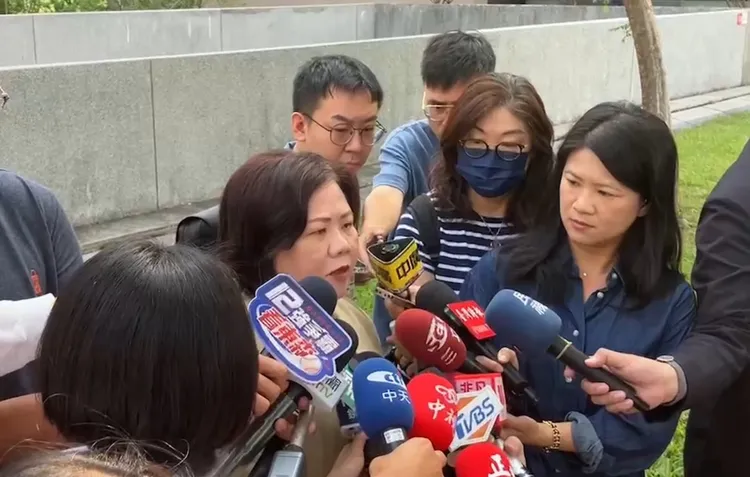 針對外傳謝宜容是她所拔擢，許銘春回說「沒這回事」。民眾提供