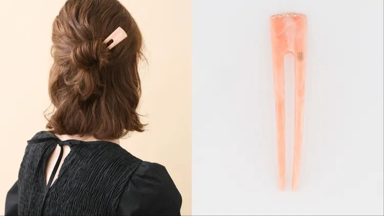 晶燦方頭簪，3100元。品牌提供