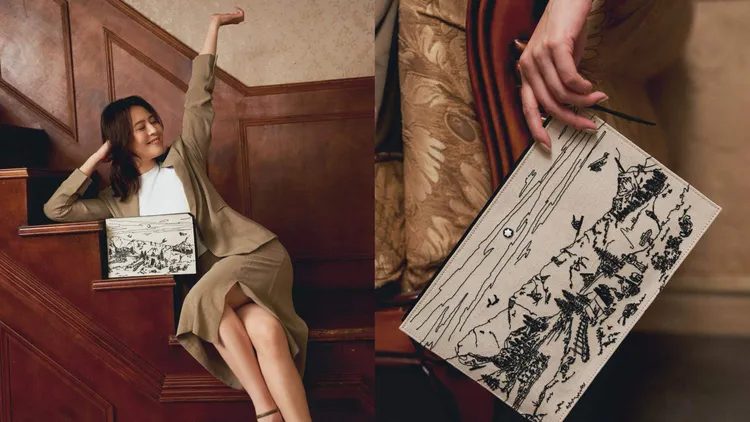 劉品言演繹萬寶龍節日限定系列包款。品牌提供