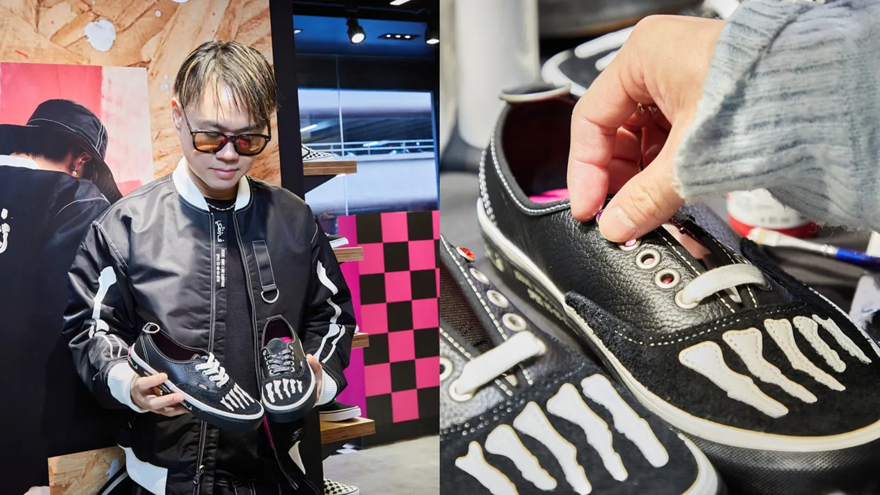 Vans邀請訂製大師Mark Ong改造聯名鞋。品牌提供