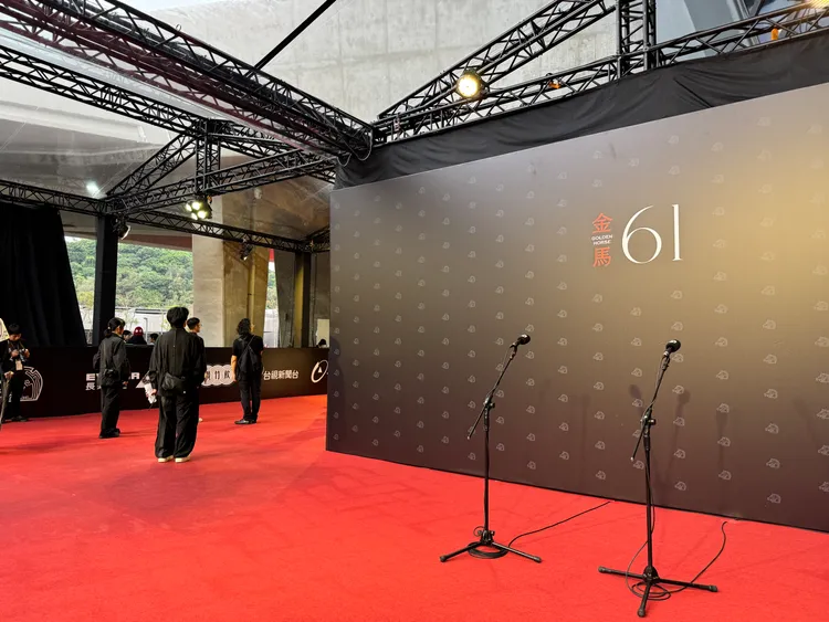 金馬61星光大道將於5點半開始。彭欣偉攝