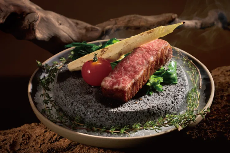 炭燒日本A5和牛。業者提供