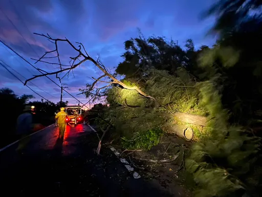 康芮肆虐北台!桃園最多逾4萬戶停電 1.1萬戶仍停電搶修中
