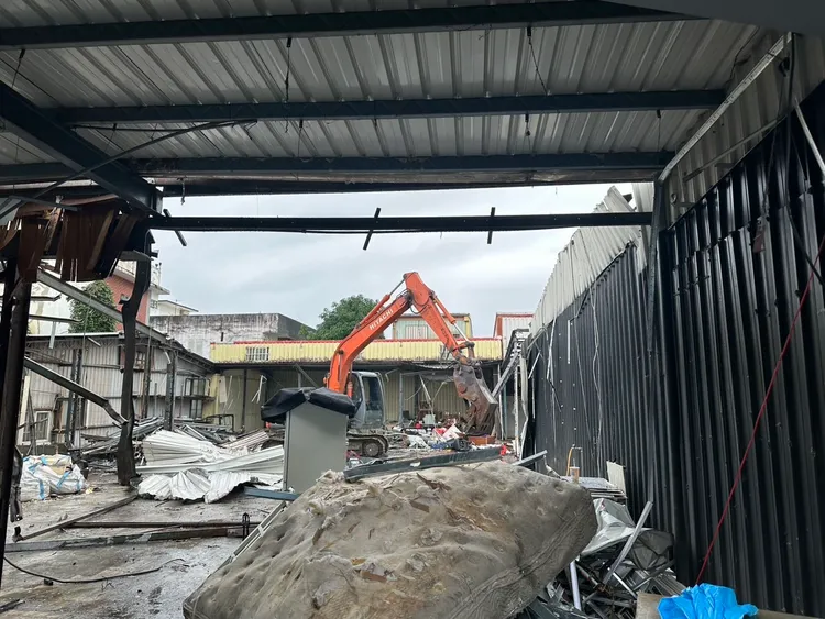 宜蘭警報請縣府拆除該堂口。警方提供