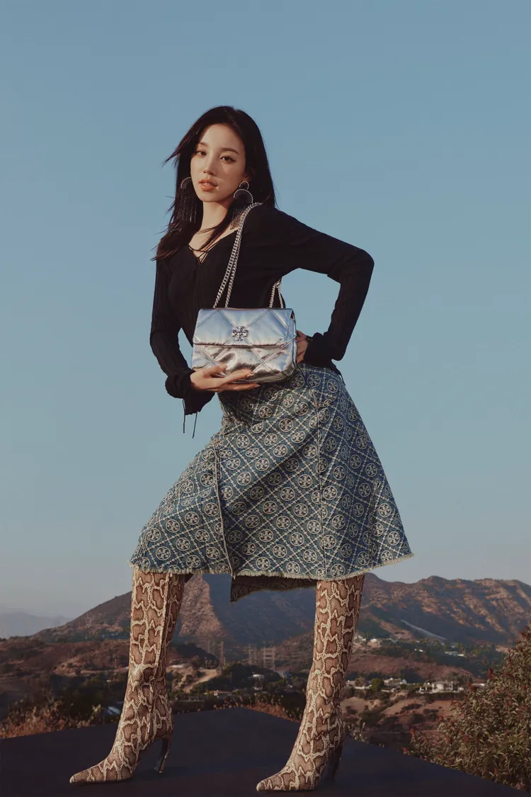宋雨琦拍攝TORY BURCH形象照。品牌提供