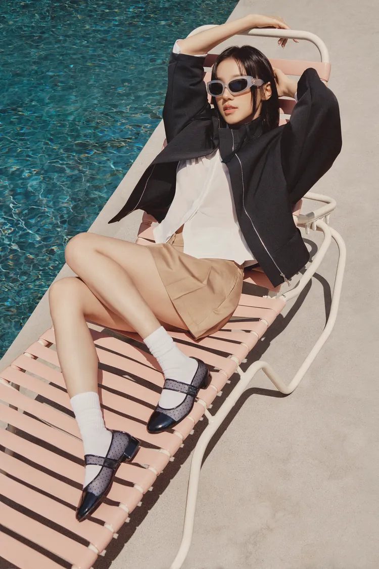 宋雨琦拍攝TORY BURCH形象照。品牌提供