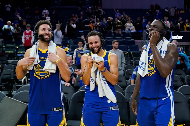 柯瑞和K湯曾組浪花兄弟。  美聯社