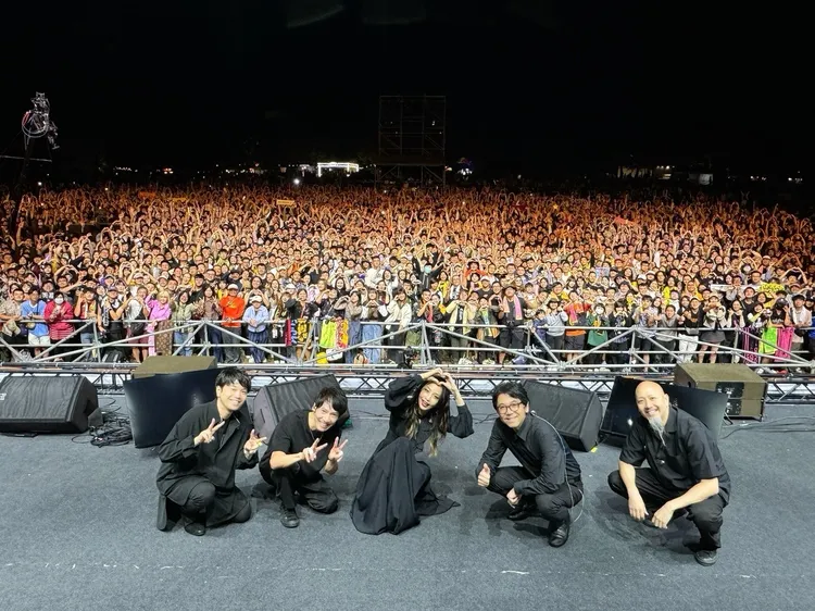 中島美嘉首度參加台灣的音樂節。友善的狗提供