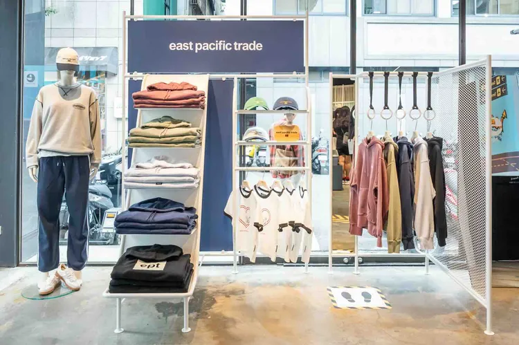 EPT期間限定快閃店全台獨家授權販售品牌經典服飾與配件。品牌提供