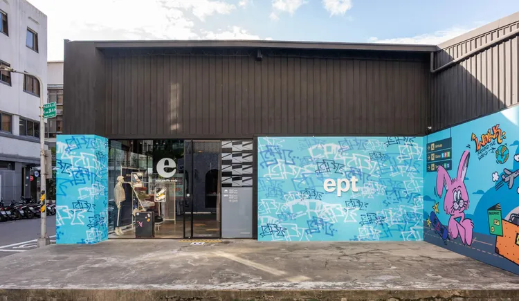 EPT台灣首間期間限定快閃店以街頭塗鴉還原韓國潮流風格。品牌提供