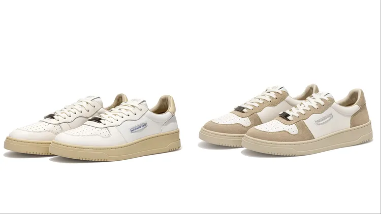 COURT經典皮革板鞋（左）、經典麂皮板鞋（右），各3680元。品牌提供