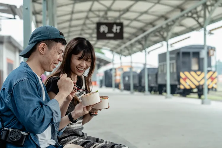 品嘗完特製鐵道便當還能用空盒投票支持喜歡的店家。文化局提供