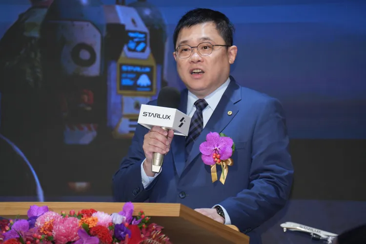 張國煒在上市掛牌典禮致詞時說，星宇不畏艱難的走過來了。彭欣偉攝