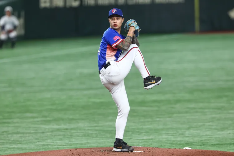 21歲的林昱珉小孩快出生，但要先當完補充兵，才能繼續回美國打球。棒協提供