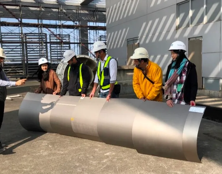 當年鈦板塗料目測觀察照片。投訴者提供