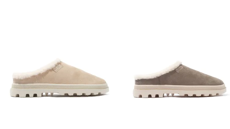 PALLADUNE MULE WARM絨毛麂皮穆勒鞋，各1780元。品牌提供