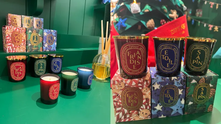 限量聖誕蠟燭，190g／2700元、70g／1600元。張家玲攝