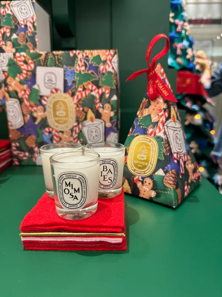 限量聖誕驚喜包蠟燭35g*3，1800元。張家玲攝 