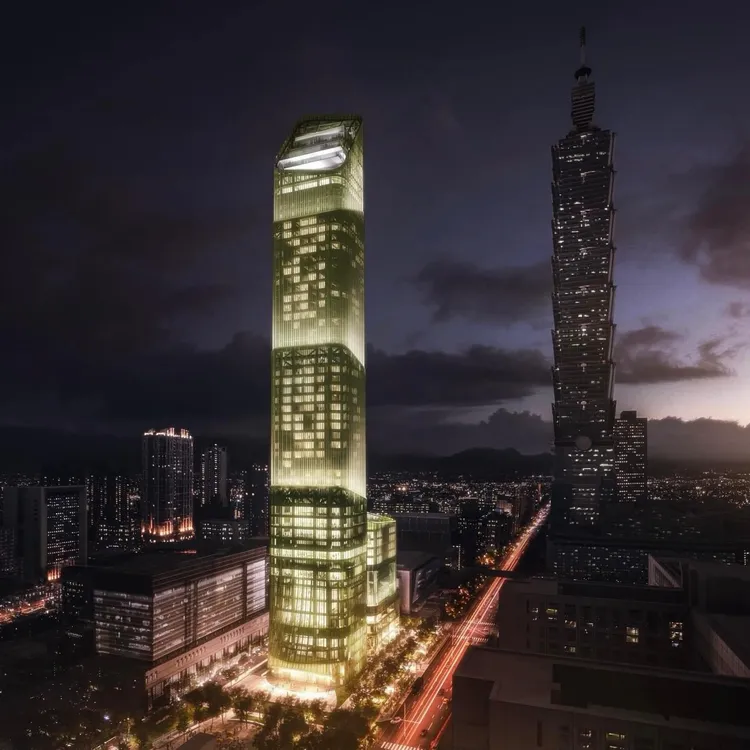 Park Hyatt和安達仕 Andaz2間奢華酒店品牌入駐信義區「台北天空塔The Sky Taipei」。翻攝自The Sky Taipei官網
