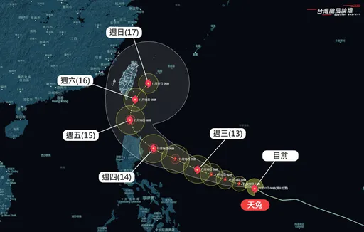 天兔颱風最新路徑!專家曝週五「關鍵中的關鍵」