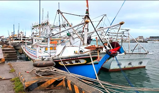澎湖地檢署查扣涉嫌運毒的漁船。 澎湖地檢署提供