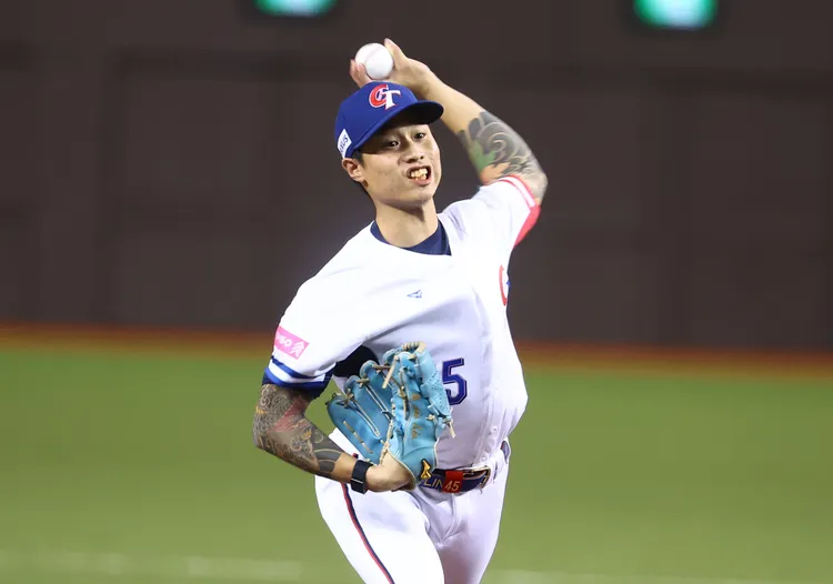 林昱珉12強首戰先發對韓國。棒協提供