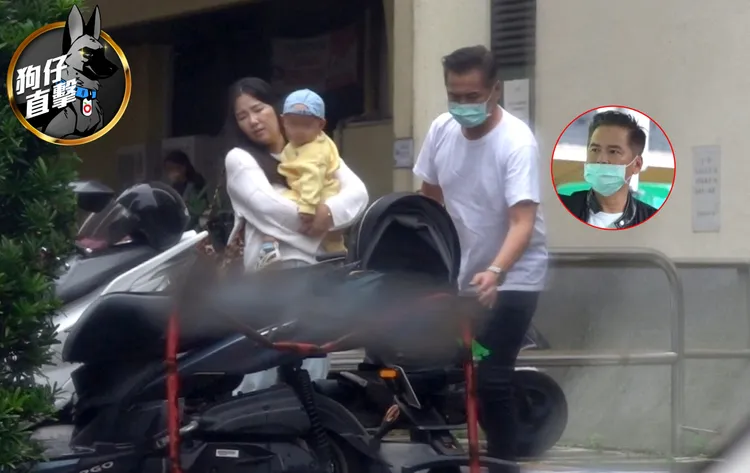 馬國賢（右）化身超級奶爸，一家三口畫面溫馨。特勤中心攝