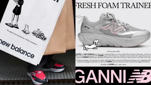 時髦跑鞋又+1！　New Balance x GANNI端銀粉厚底鞋潮潮的