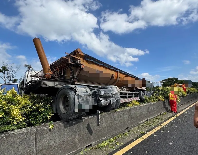 車禍現場。國道警方提供
