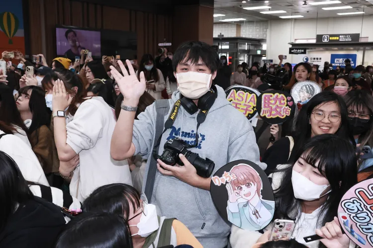 187公分的陳先生是藤原丈一郎的粉絲。彭欣偉攝